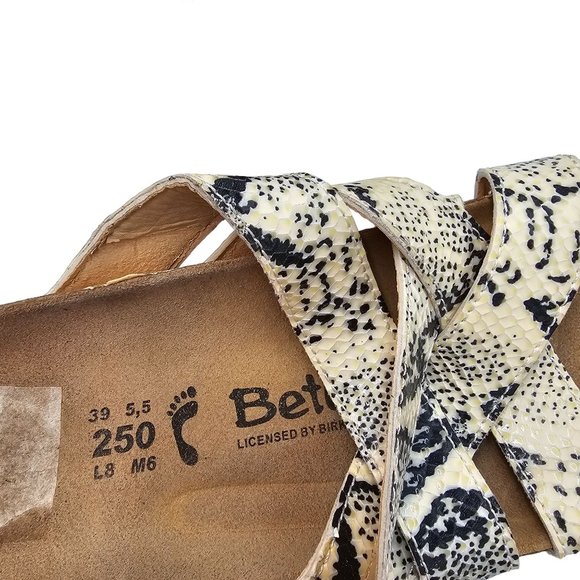 Birkenstock Sandals Snake Print Snakeskin Arizona Python Rhinestone Narrow. 8 - Picture 9 of 12